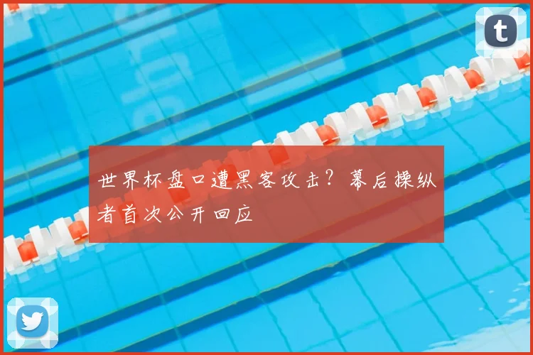 世界杯盘口遭黑客攻击?幕后操纵者首次公开回应